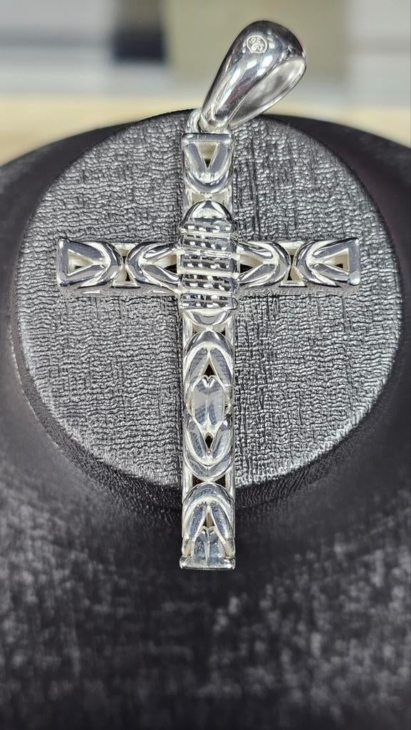 925 Zilveren Kruis hanger, Ophalen of Verzenden, Nieuw, Zilver, Zilver