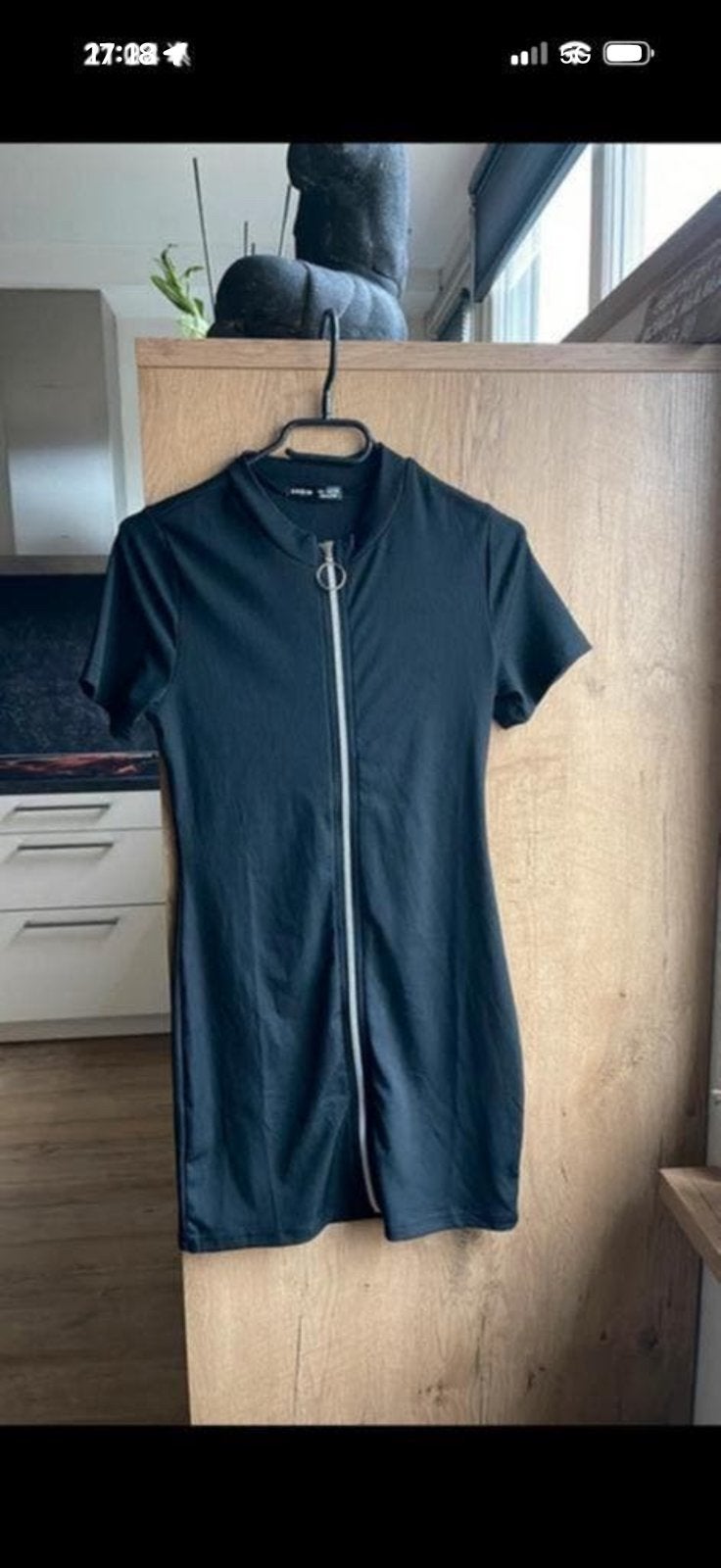 Leuk jurkje, Zwart, Ophalen of Verzenden, Maat 36 (S), Gedragen