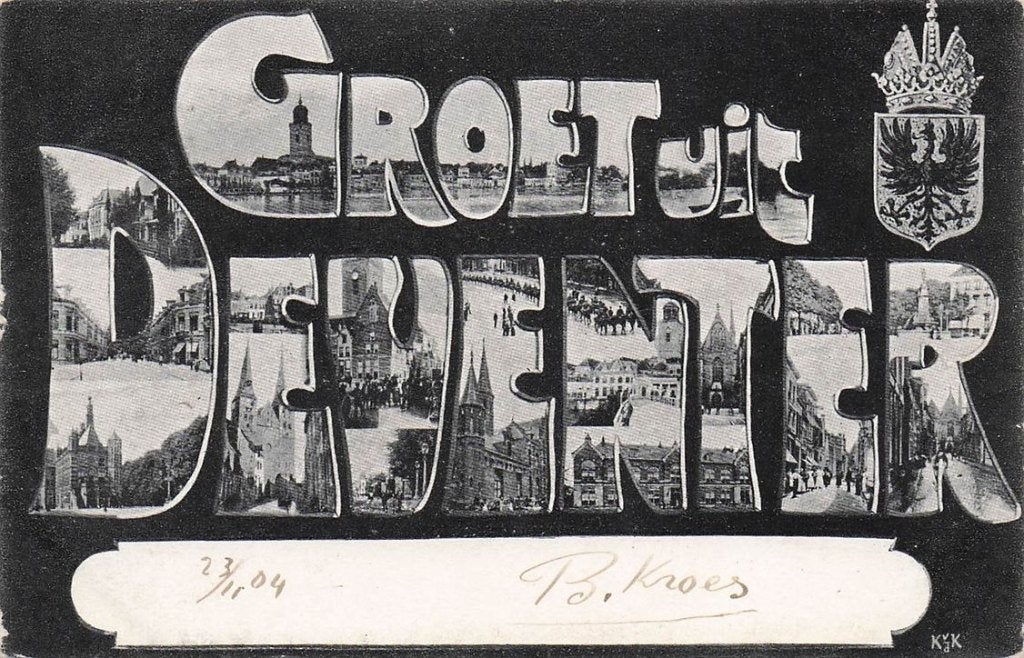 702-108-025 Deventer, Verzamelen, Ansichtkaarten | Nederland, Verzenden, Voor 1920, Overijssel