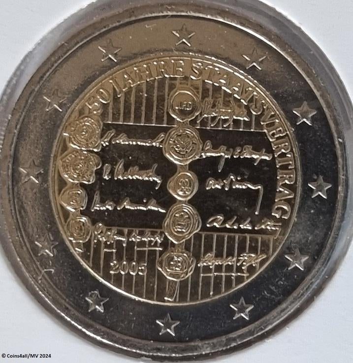 Oostenrijk bijzondere 2 euromunten UNC 2005 - 2022