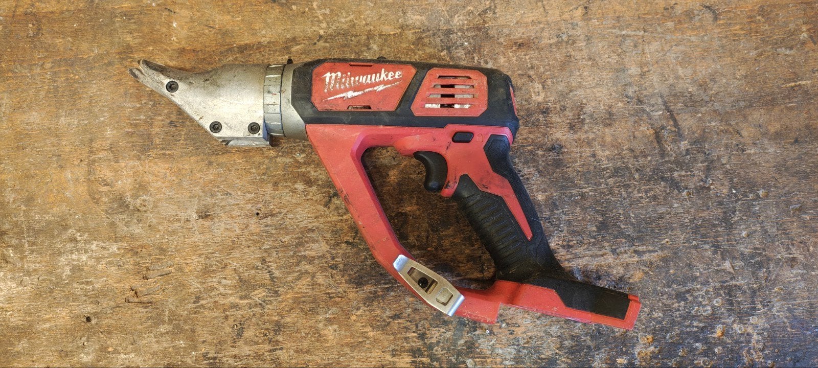 Milwaukee m18 bms12 plaatschaar, Ophalen of Verzenden, Gebruikt