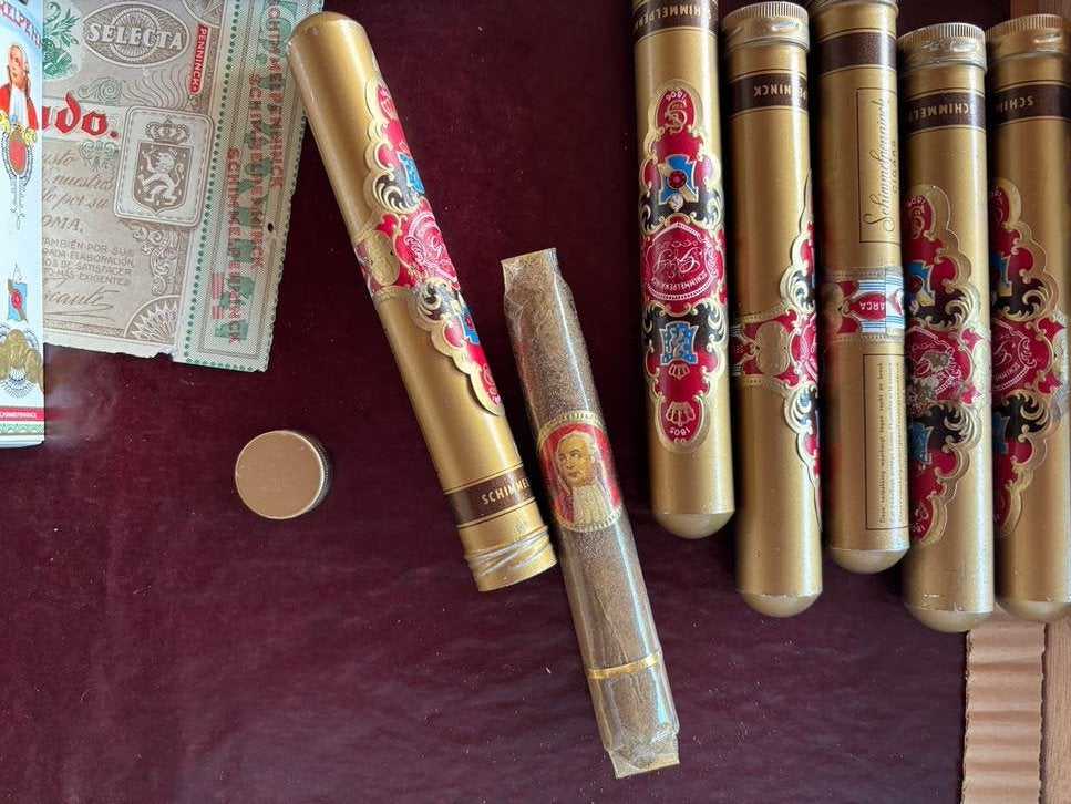 Vintage Schimmelpenninck Sigaren en Verpakkingen Collectie, Ophalen of Verzenden, Gebruikt, Sigarenbandjes