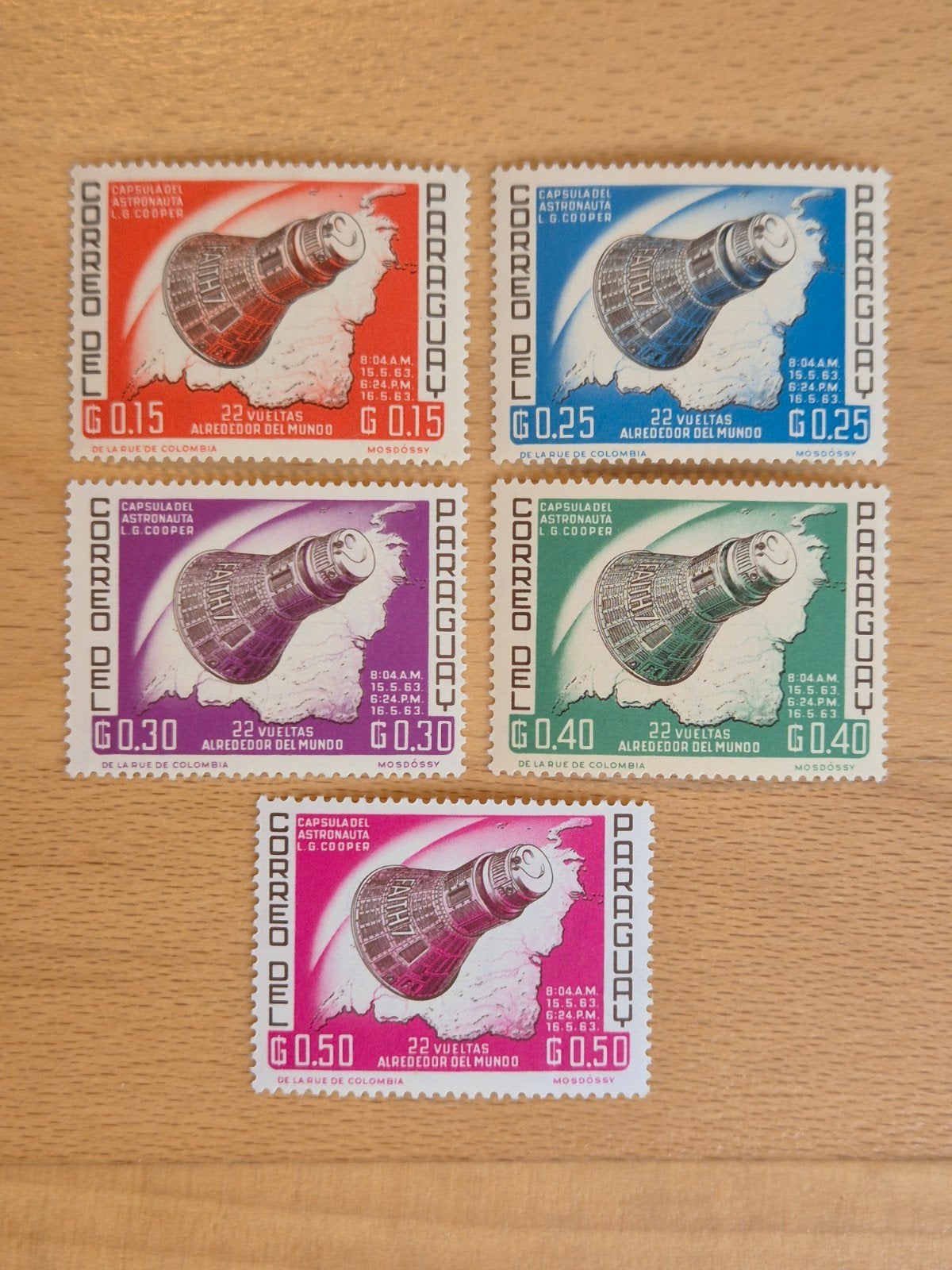 Paraguay 1963 ruimtevaart, Ophalen of Verzenden, Postfris, Zuid-Amerika