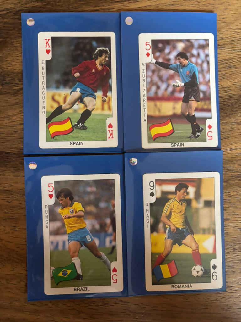 Vintage Voetbal Bubble Gum Kaarten - Spanje, Brazilië, Roeme, Verzamelen, Ophalen of Verzenden, Gebruikt, Buitenlandse clubs, Spelerskaart