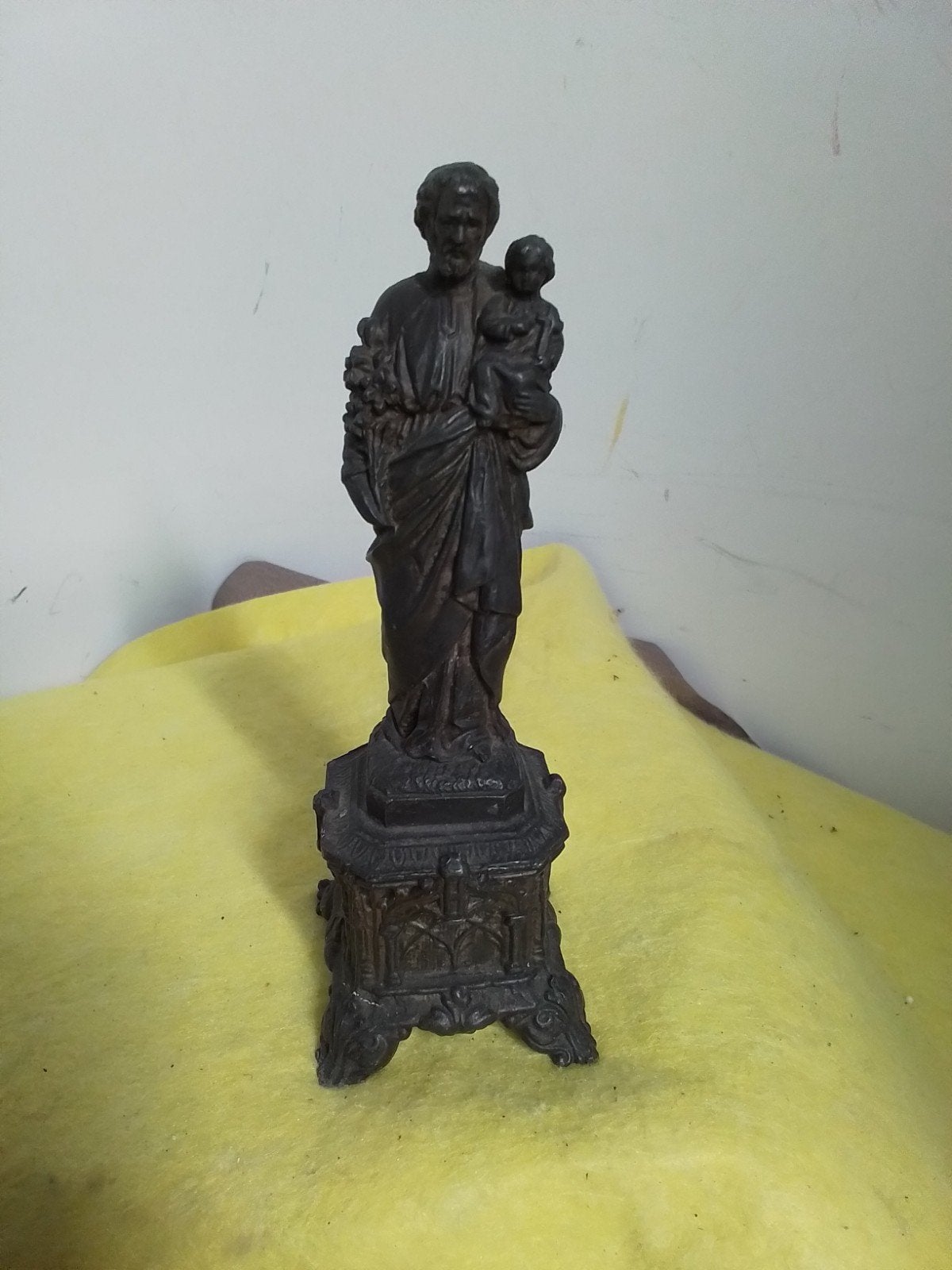 15512) mooi oud beeldje  Sint Jozef  hoog  14cm, Ophalen of Verzenden