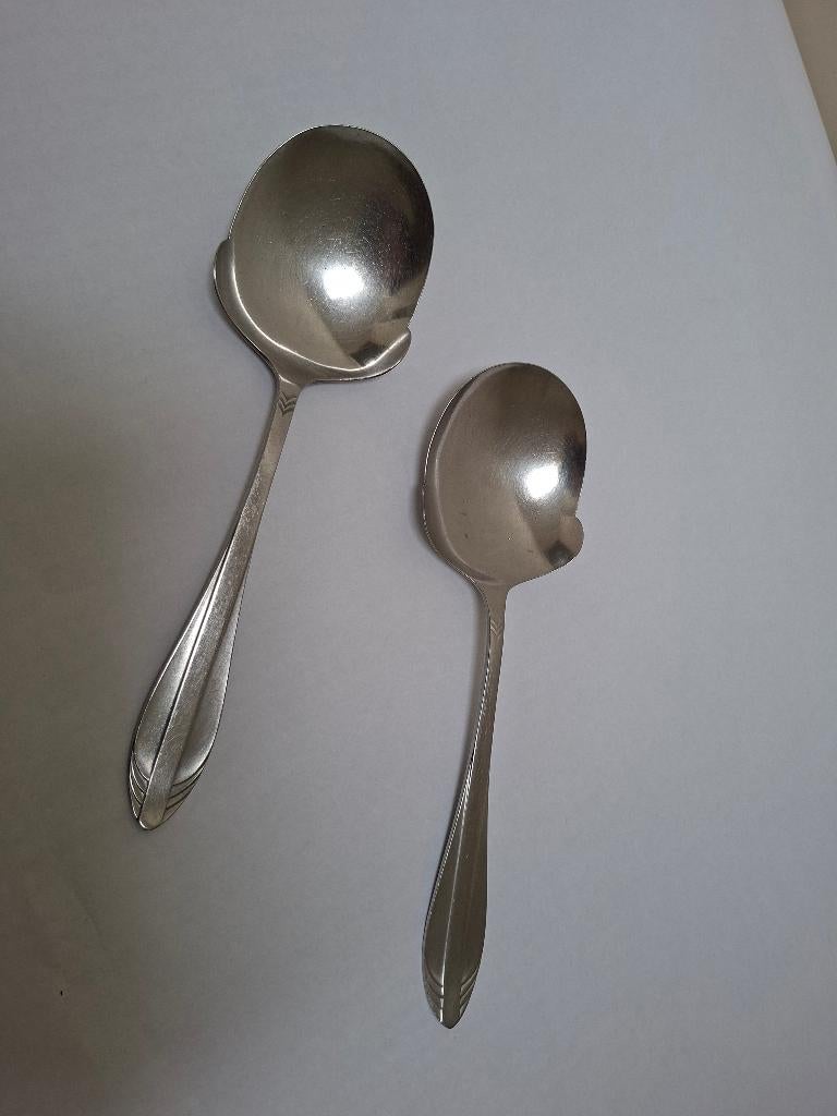 Gero Zilmeta model 581 visgraat aardappellepel, Ophalen of Verzenden, Gebruikt, Rvs of Chroom, Los bestek