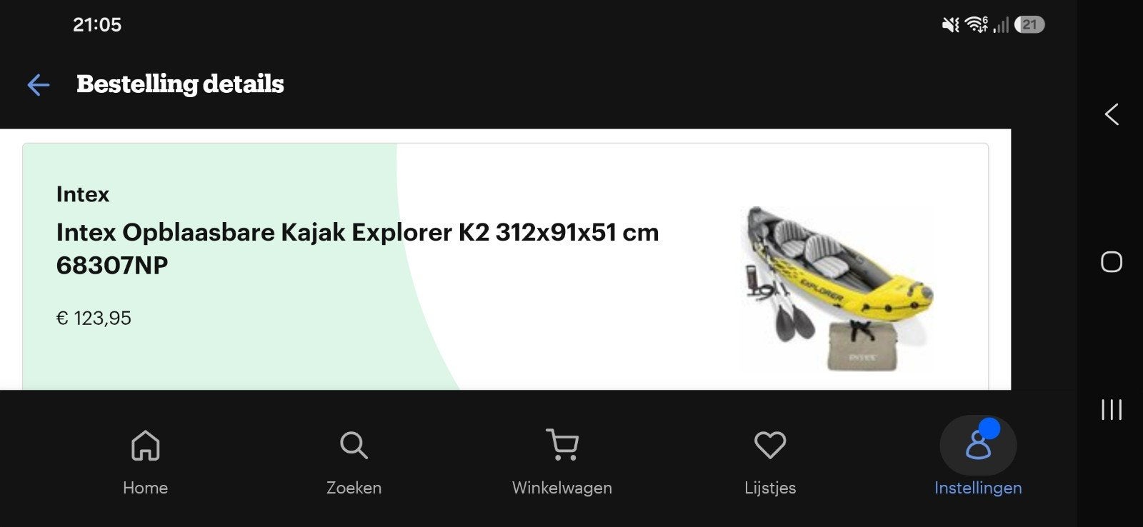 Intex Kajak Explorer K2 Tweepersoons Boot - Geel (Nieuw), Ophalen, Opblaasbaar, Nieuw, 2-persoons