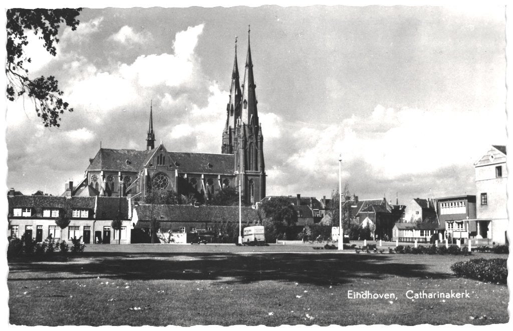 967783	Eindhoven	Catharinakerk	1959	Niet gelopen, Ophalen of Verzenden, 1940 tot 1960, Ongelopen, Noord-Brabant