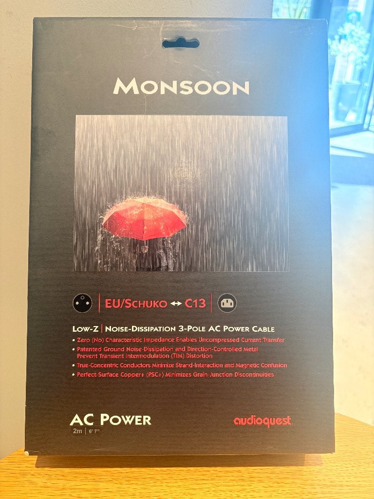 Audioquest Monsoon 2 meter NIEUW, Audio, Tv en Foto, Audiokabels en Televisiekabels, Ophalen of Verzenden, Nieuw, 2 tot 5 meter