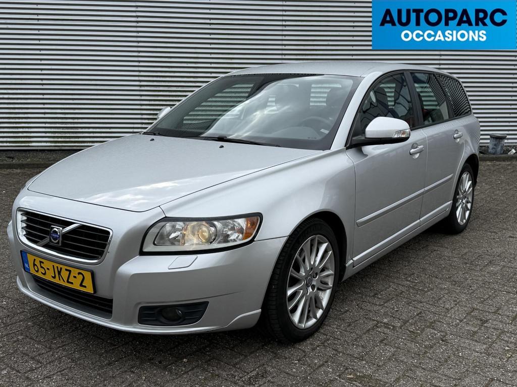 Volvo V50 2.4i Edition II , 100% DEALERONDERHOUDEN, LEER AUT, Auto's, Gebruikt, Zwart, 700 kg, 2435 cc