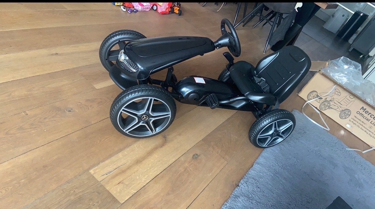 Mercedes-Benz Go-Kart - Zwart, Zo goed als nieuw, Ophalen, Zo goed als nieuw, Trapvoertuig