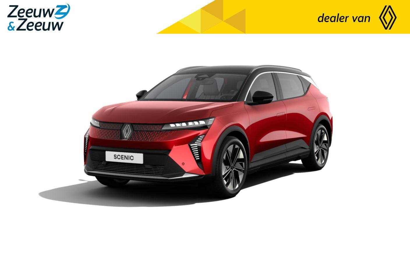 Renault Scenic E-Tech EV87 long range techno Nu uit voorraad, Auto's, 12 maanden, Zwart, Leder en Stof, 218 pk