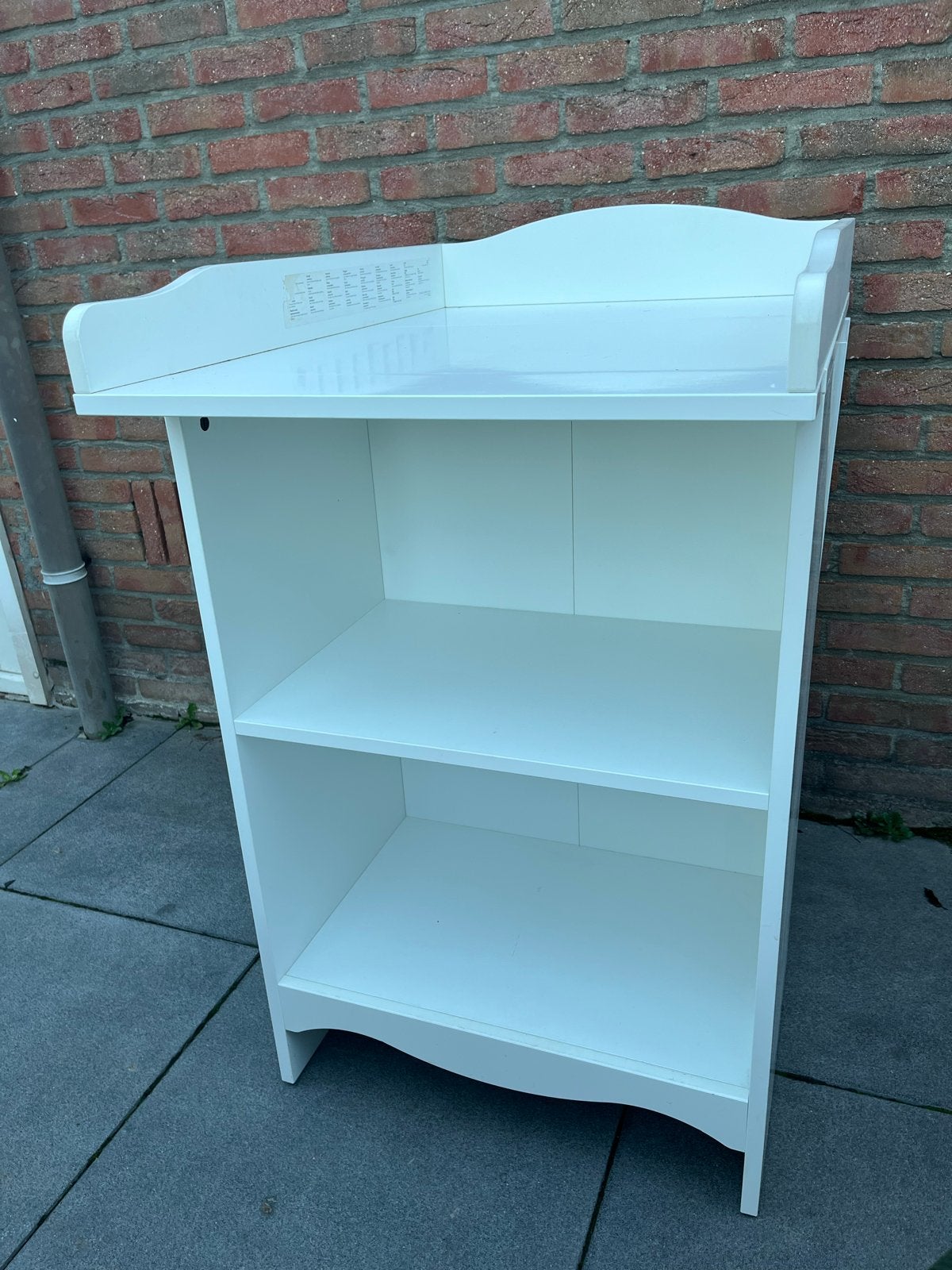 Witte Commode met Opbergruimte - Hoogte 90 cm, Ophalen, Zo goed als nieuw, Commode, 90 tot 105 cm