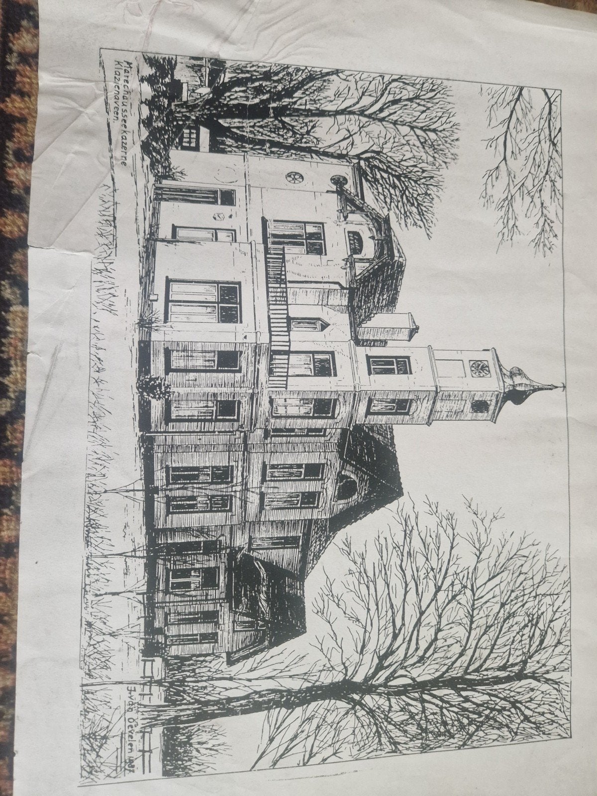 pentekening, Ophalen of Verzenden, Tekening, Pentekening, Gesigneerd