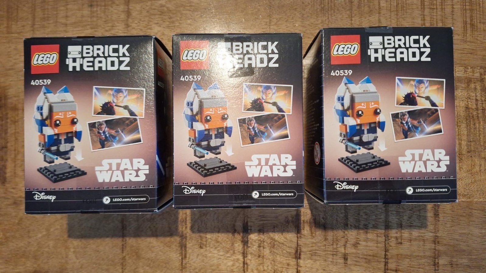 Lego BrickHeadz 40539 Ahsoka Tano - 3 NIEUWE sets, Star Wars, Lego, Nieuw, Ophalen of Verzenden