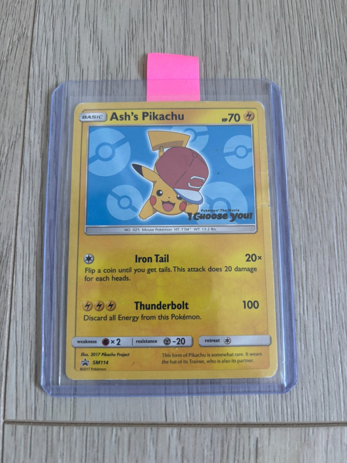 Ash's Pikachu SM114, Ophalen of Verzenden, Zo goed als nieuw