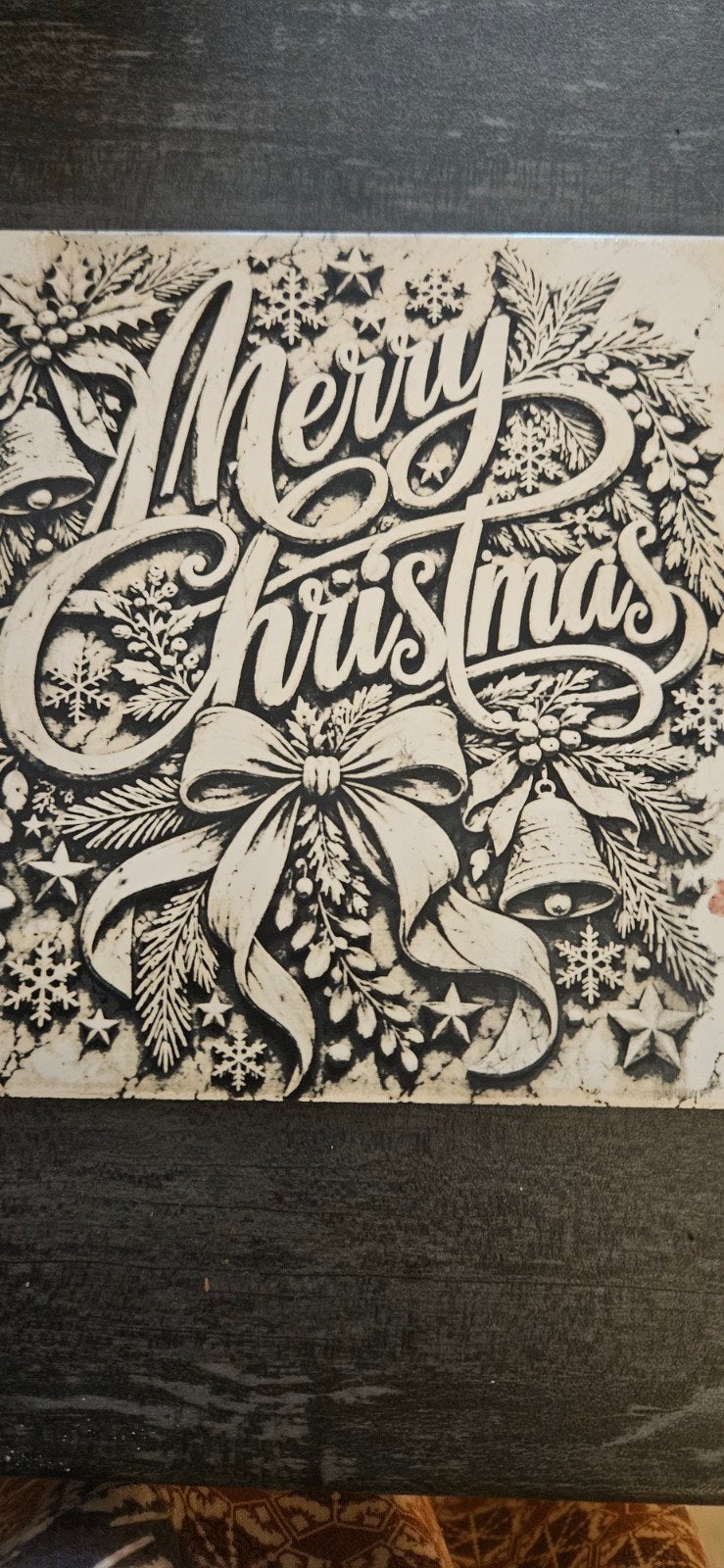 Kersttegeltje. 15x15., Ophalen of Verzenden, Nieuw