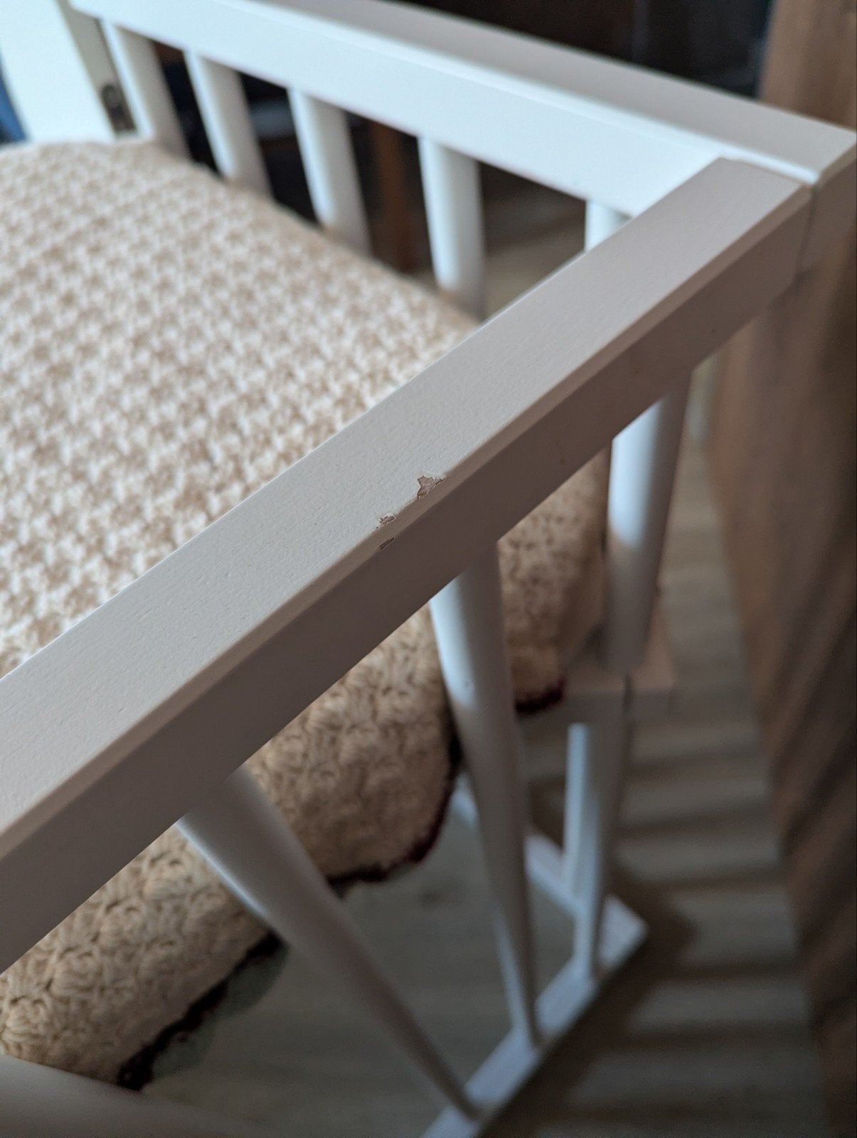 Witte houten Babybay cosleeper, inclusief matrasTe koop aang, Kinderen en Baby's, Ophalen, Gebruikt, Overige typen