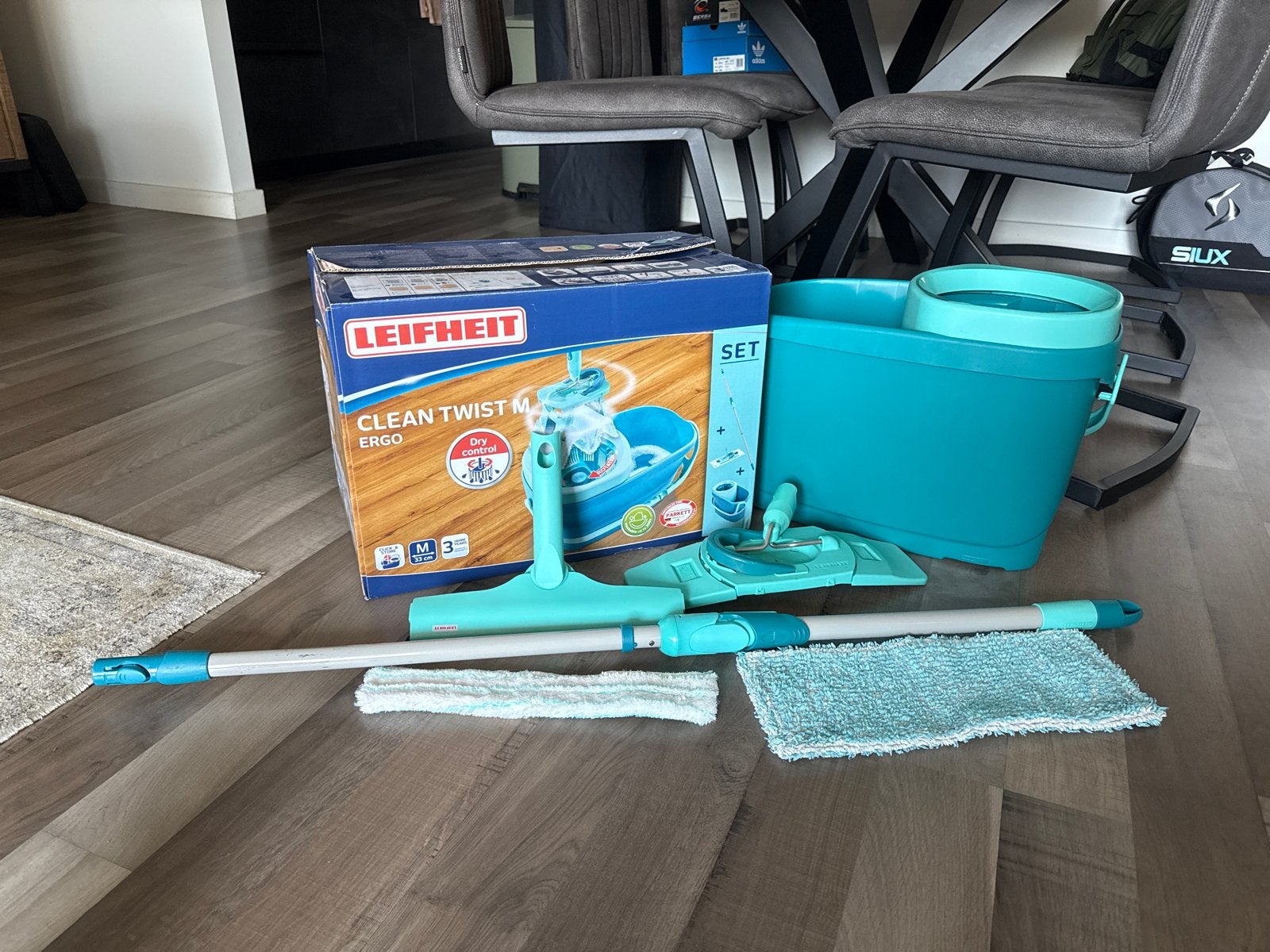 Leifheit Clean Twist M Ergo Dweilsysteem met Emmer, Ophalen of Verzenden, Dweilemmer, -bak, of -wagen