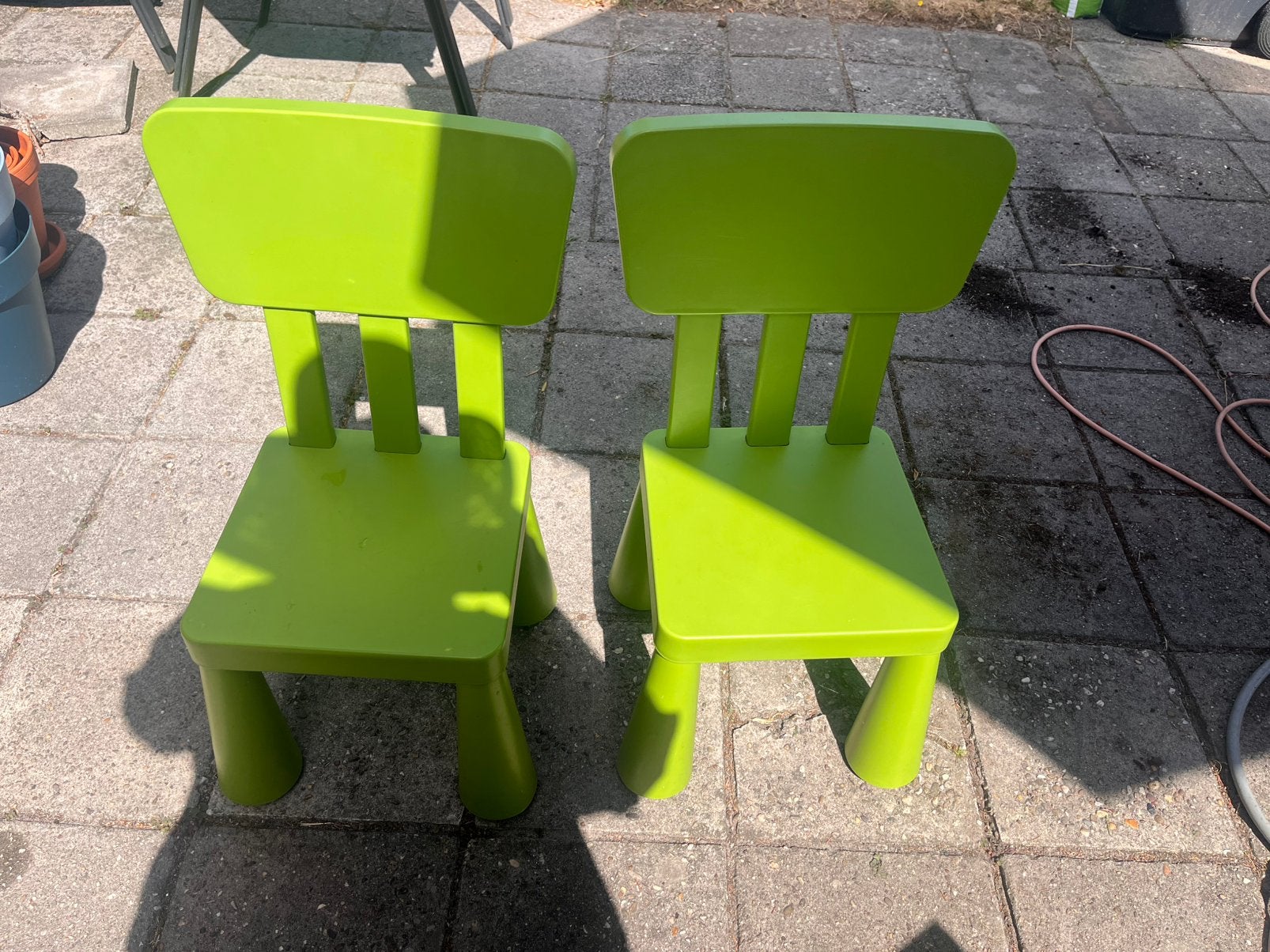 ikea stoeltjes 2 stuks, Huis en Inrichting, Stoelen, Ophalen, Kunststof, Gebruikt, Twee