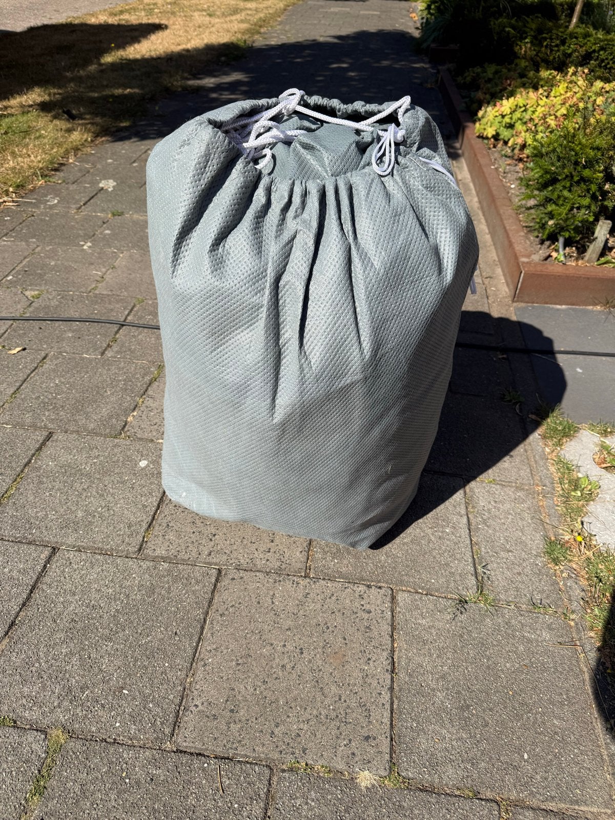Grijze beschermhoes voor caravan, Caravans en Kamperen, Caravan accessoires, Ophalen, Gebruikt