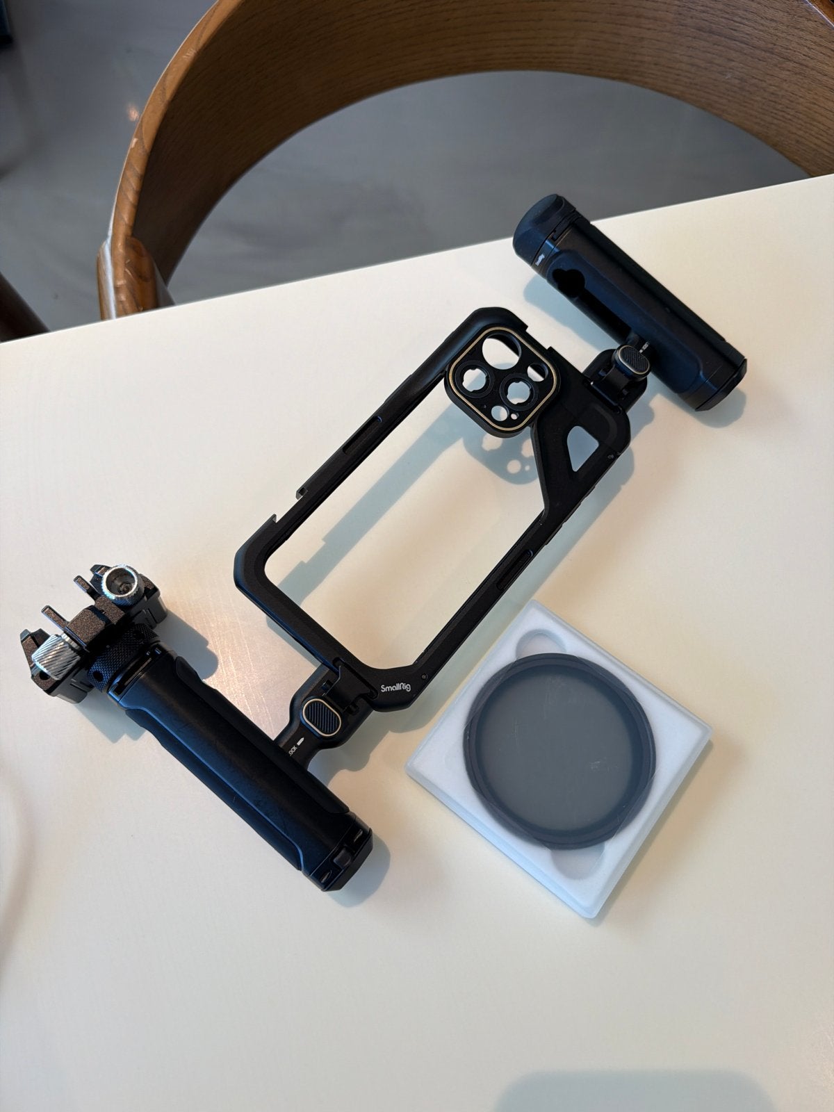 SmallRig iPhone 15 Pro Max Cage met ND Filter 67mm, Overige merken, 60 tot 70 mm, Zo goed als nieuw, Met schroefdraad