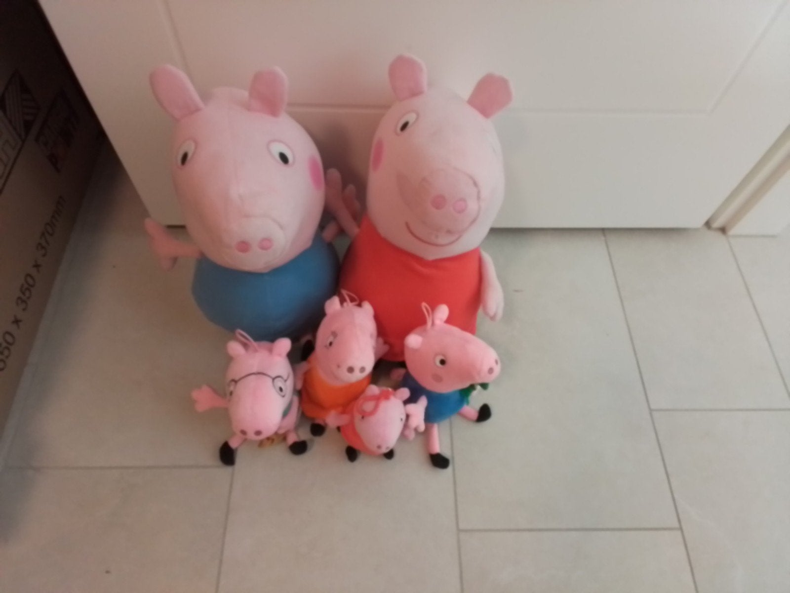 Peppa Pig knuffels - Grote familie set, Gebruikt, Overige merken, Overige typen, Ophalen of Verzenden