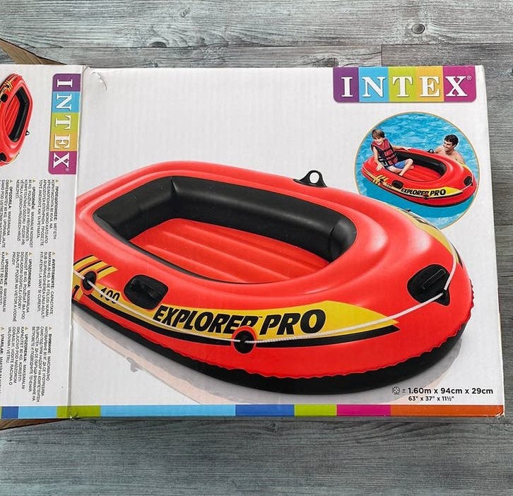 Opblaasboot Intex explorer pro 100, Ophalen of Verzenden, Zo goed als nieuw