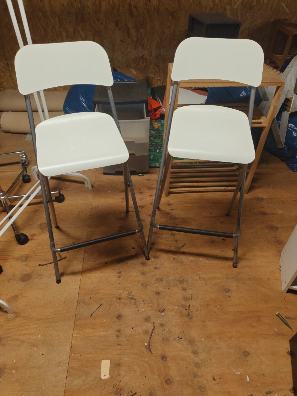2 ikea inklapbare barkrukken, Huis en Inrichting, 2 krukken, Ophalen, 60 tot 90 cm