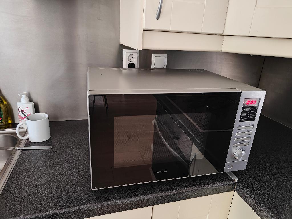 Combi oven magnetron inventum vrijstaand, Combimagnetron, Gebruikt, Hete lucht, Ophalen of Verzenden