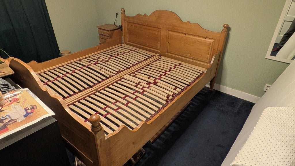 Kingsize bed, Ophalen, Gebruikt, Tweepersoons, 180 cm