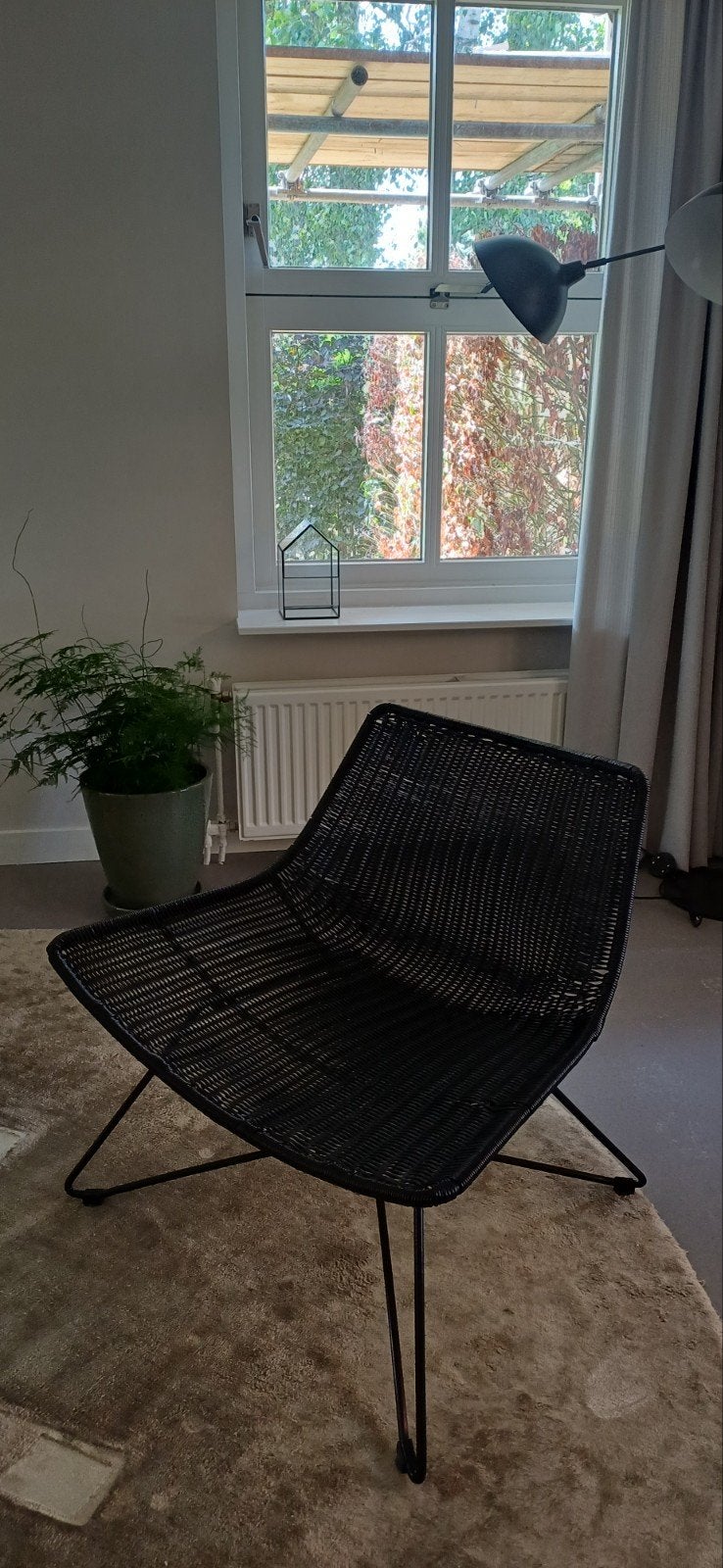 Fauteuil Be pure home Zwart, Tuin en Terras, Ophalen, Binnen