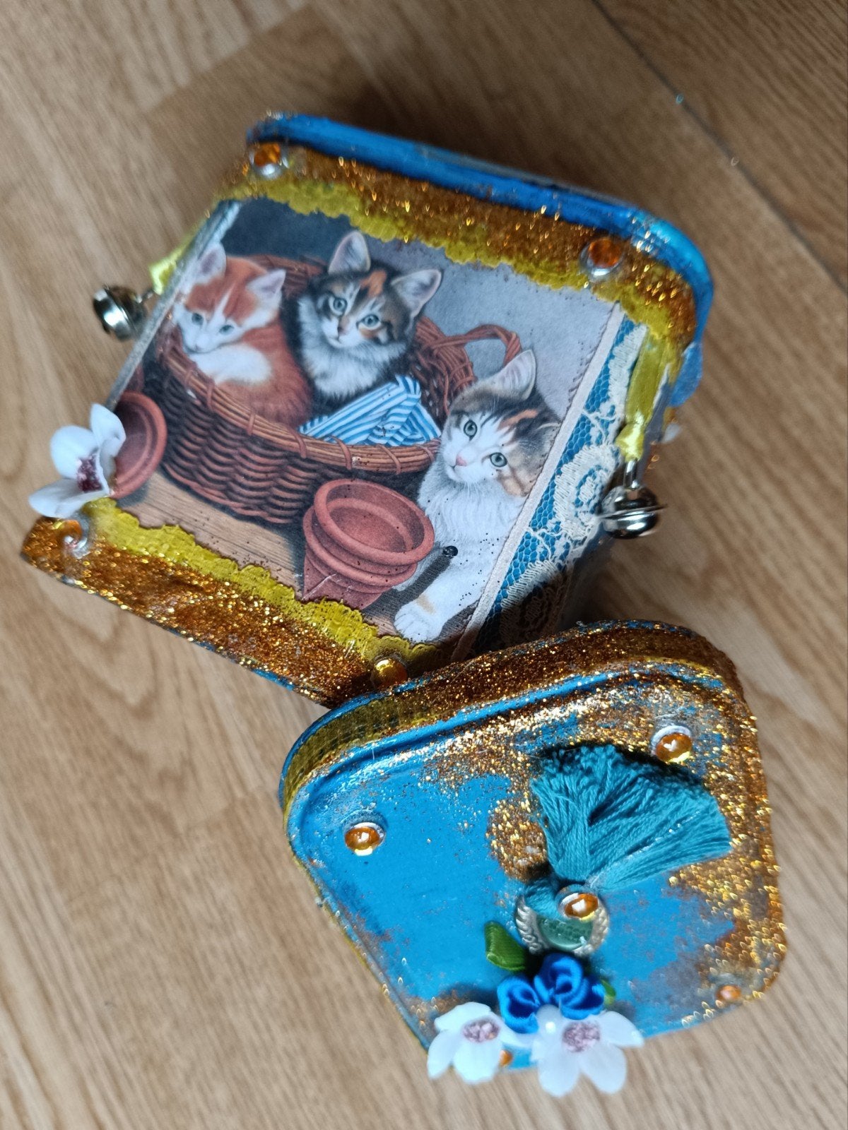 Kittens Deco blik - Sale!, Ophalen of Verzenden, Nieuw, Rond, Overige materialen