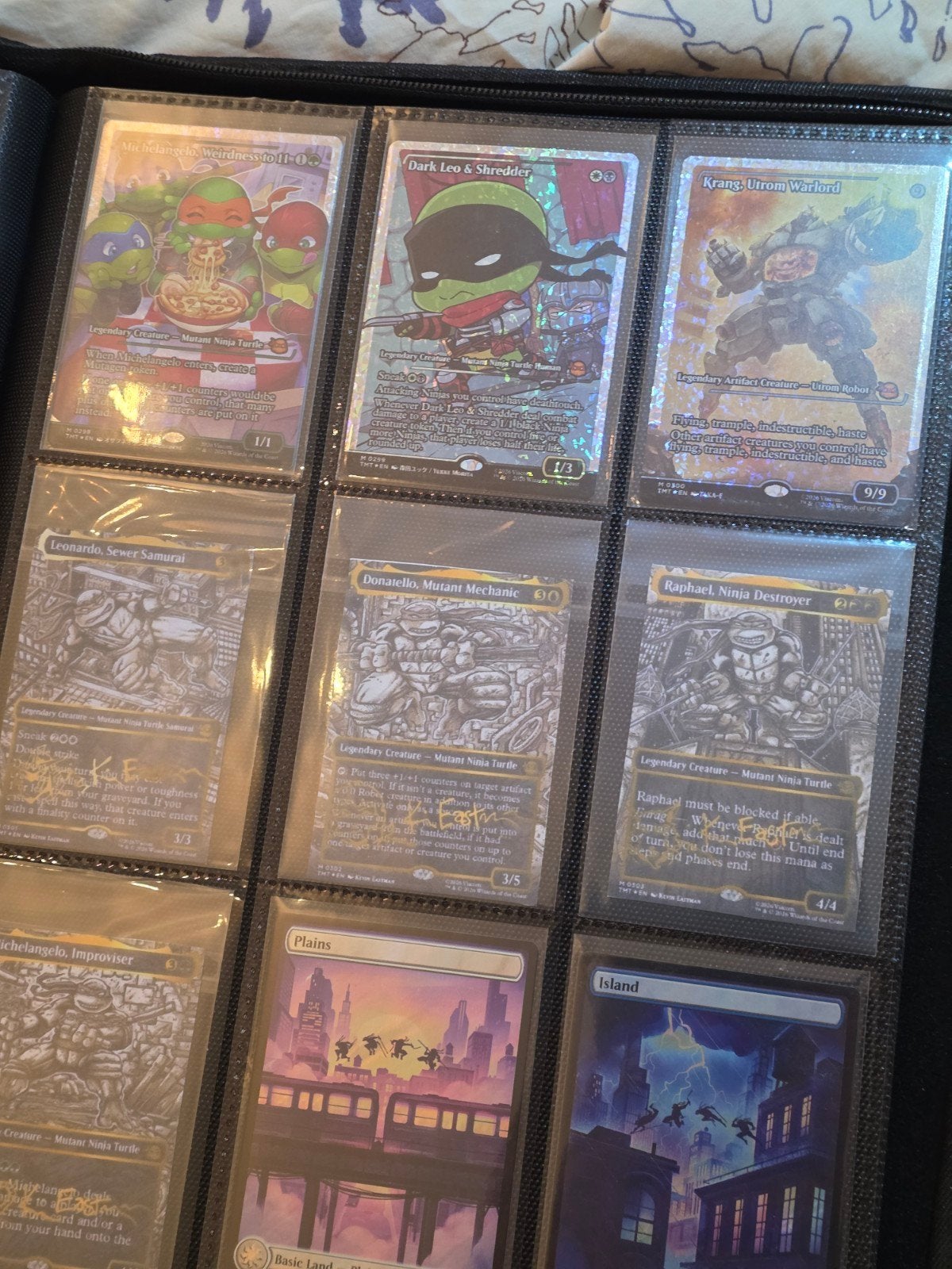 Turtles TMT Master Set + PZA, Ophalen of Verzenden, Zo goed als nieuw, Meerdere kaarten, Foil