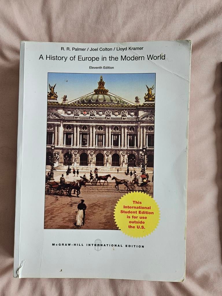 A History of Europe in the Modern World, Boeken, Gelezen, R. R. Palmer, Joel Colton, Lloyd Kramer, Ophalen of Verzenden, WO