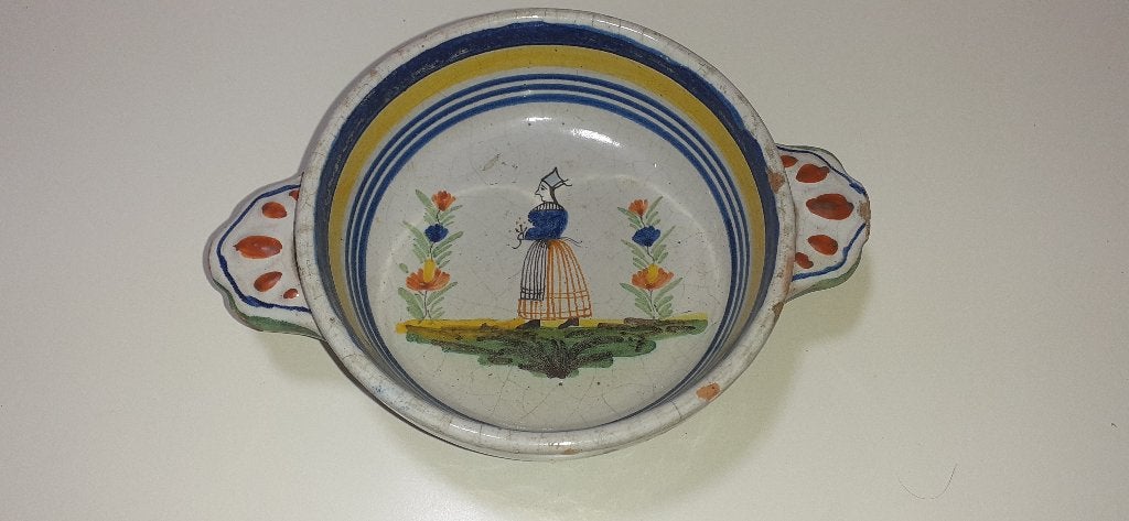 Henriot Quimper kom (560), Antiek en Kunst, Antiek | Keramiek en Aardewerk, Ophalen of Verzenden