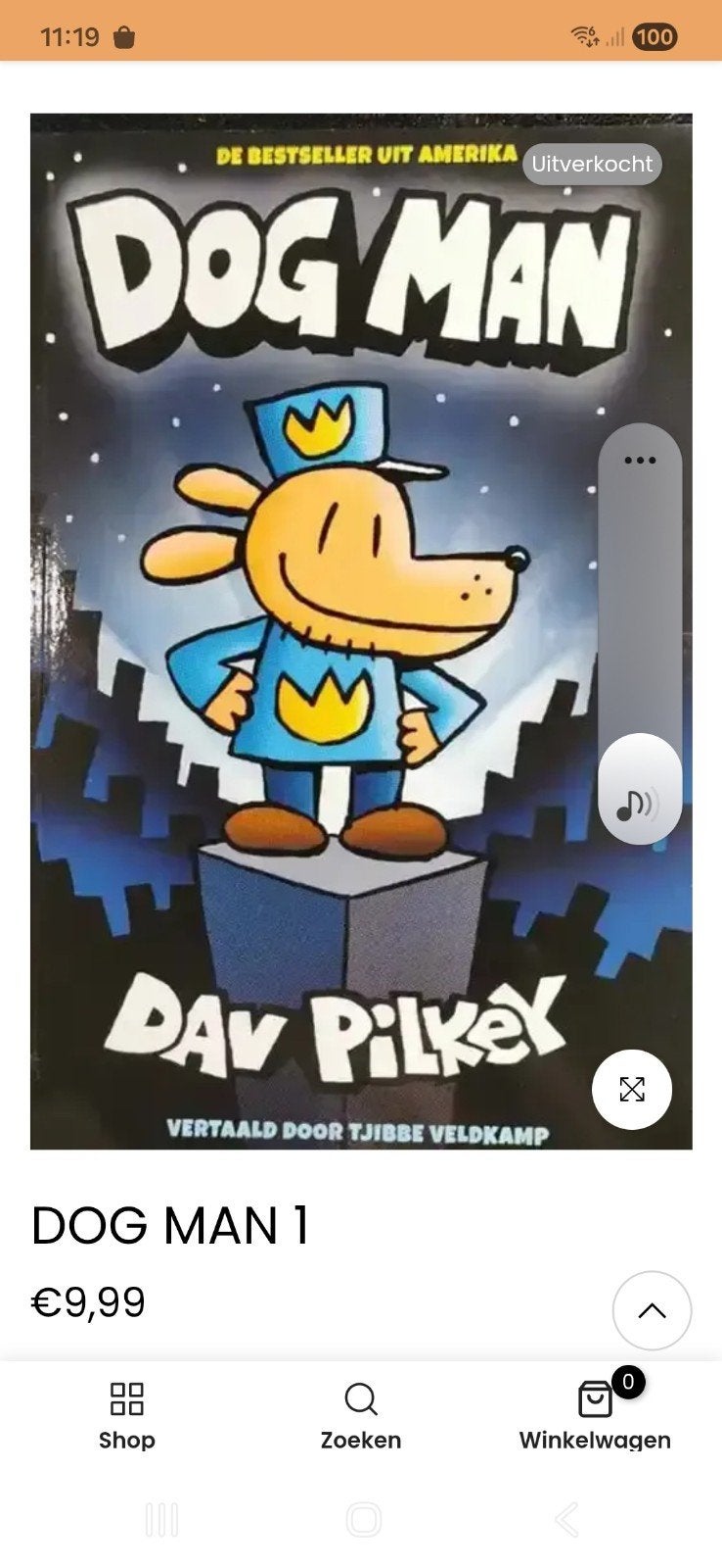 DOG MAN deel 1 hardcover, Ophalen of Verzenden, Zo goed als nieuw, Fictie algemeen