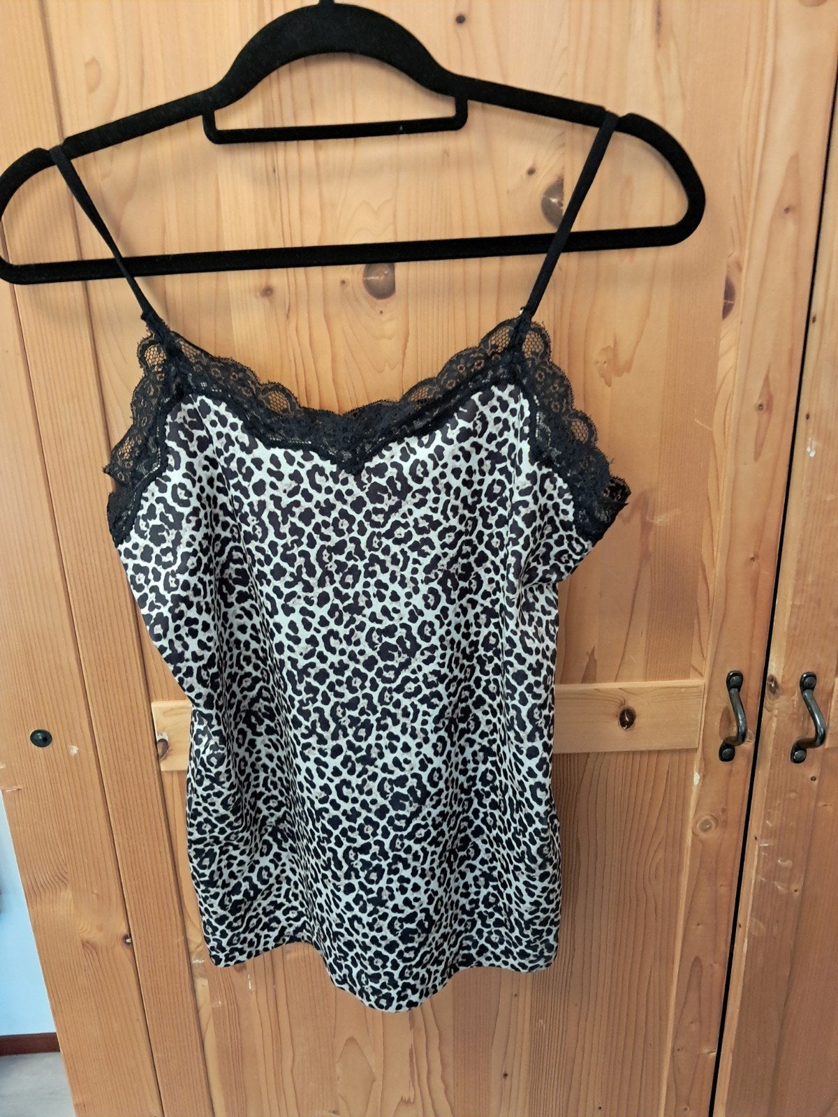 Leopard print hemdje met kant, Meerkleurig, Maat 46/48 (XL) of groter, Ophalen of Verzenden, Zonder mouw