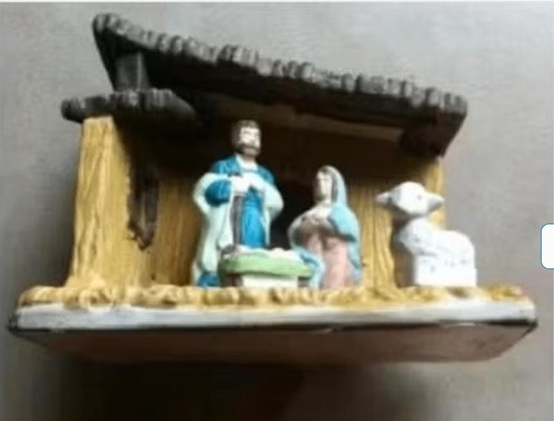 Kerst stal steen br18 H14 diepte 12cm, Ophalen of Verzenden, Zo goed als nieuw