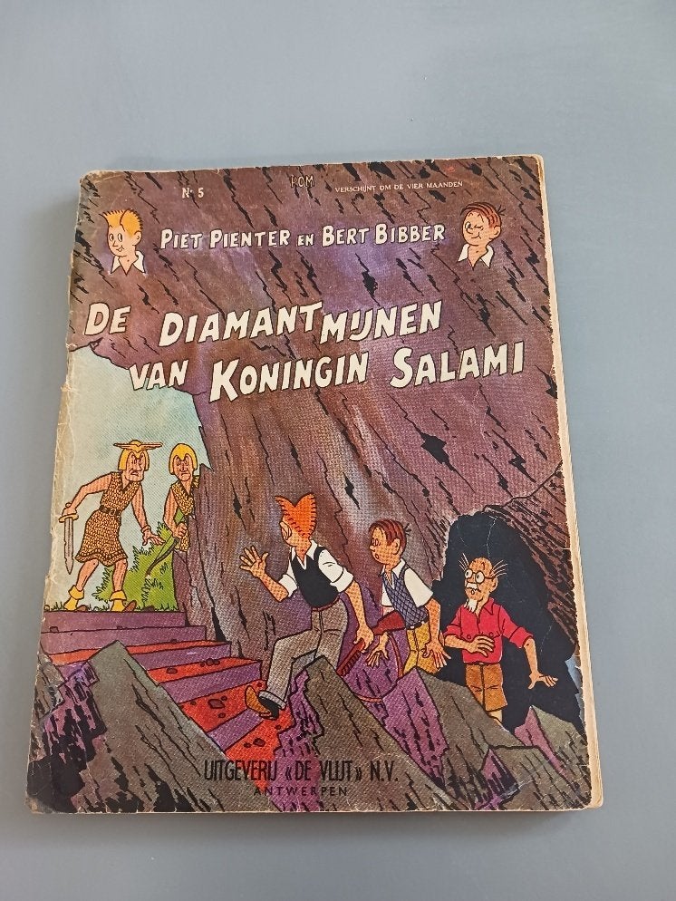 Piet Pienter en Bert Bibber, Diamantmijnen Koningin Salami, Boeken, Eén stripboek, Ophalen of Verzenden, Gelezen