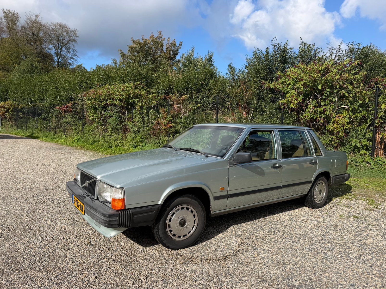Volvo 740 2.3 1987 Groen nette staat, Beige, 4 cilinders, 2300 cc, 113 pk
