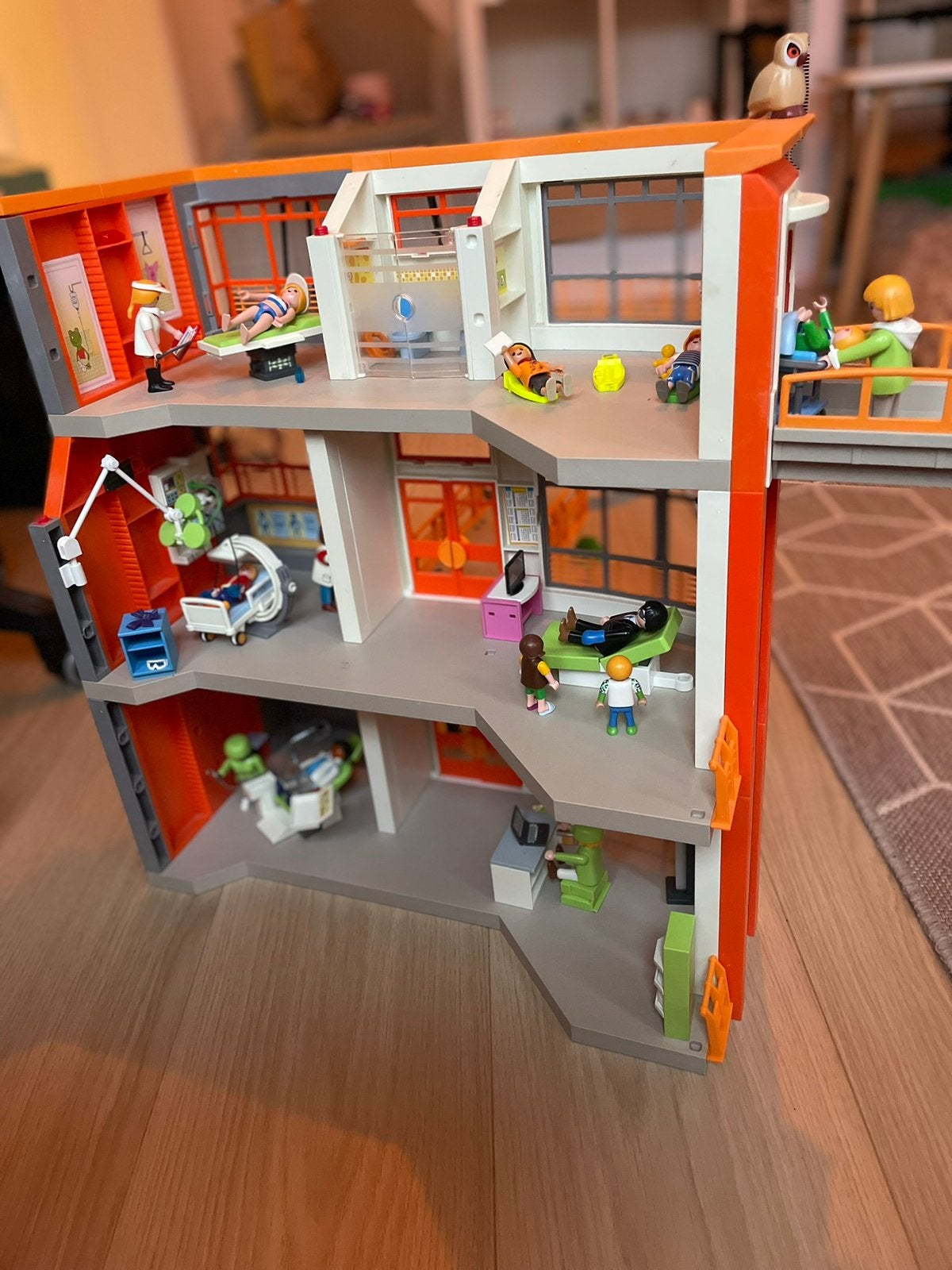 Playmobil Ziekenhuis met extra verdieping - veel accessoires, Ophalen of Verzenden, Gebruikt