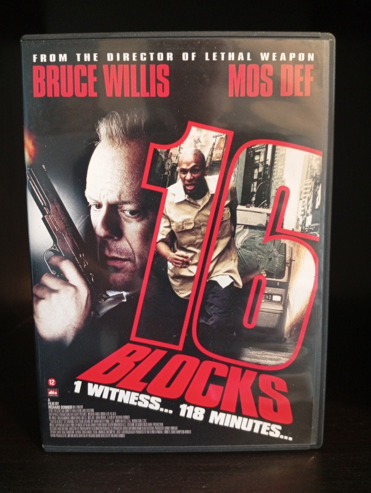 16 Blocks - Actiethriller met Bruce Willis, Engels, Nederlands, Actiethriller, Ophalen of Verzenden