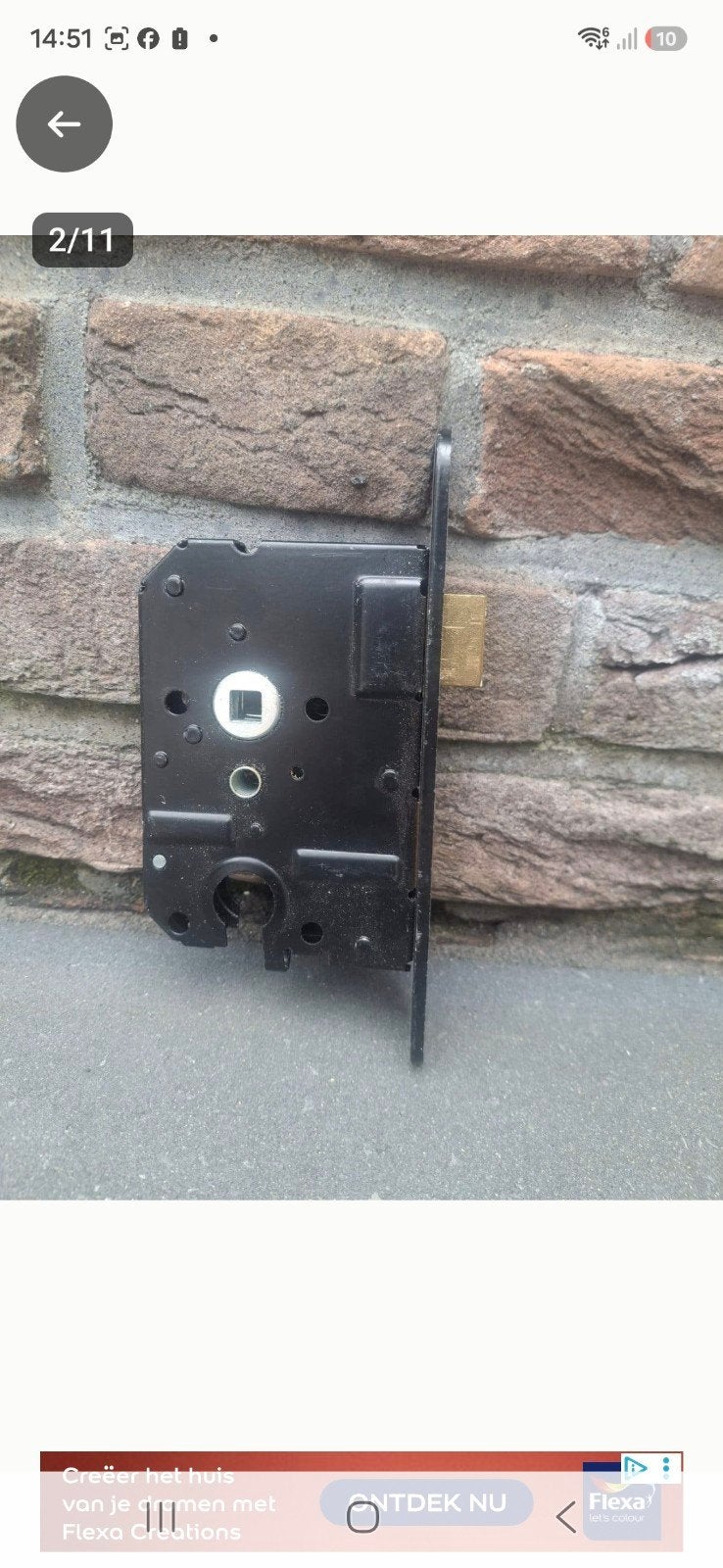 Te koop sloten en veiligheidsbeslag krukgarniteur ed., Ophalen of Verzenden, Zo goed als nieuw, Rvs, Slot