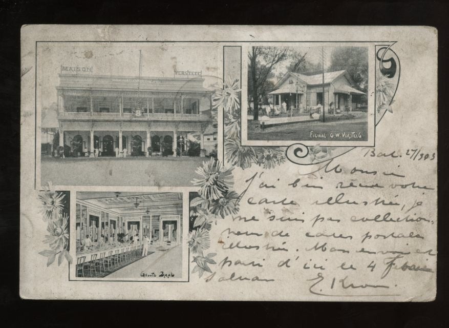 Ned Indië bakkerij Maison Versteeg Batavia (30-36), Verzamelen, Ophalen, Voor 1920, Buiten Europa