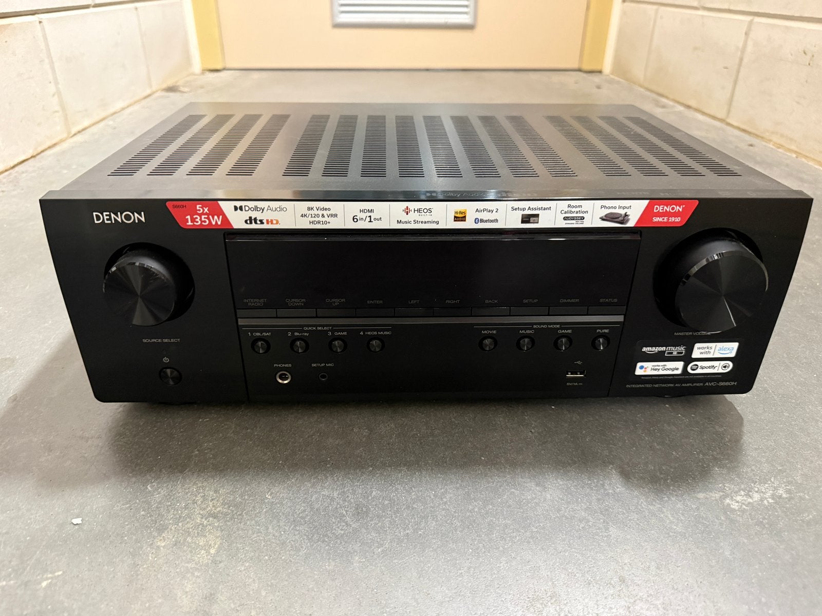 Denon AFC-S660H en KEF PSW 2010 set 5.1, Audio, Tv en Foto, Versterkers en Receivers, Ophalen, Zo goed als nieuw, Denon