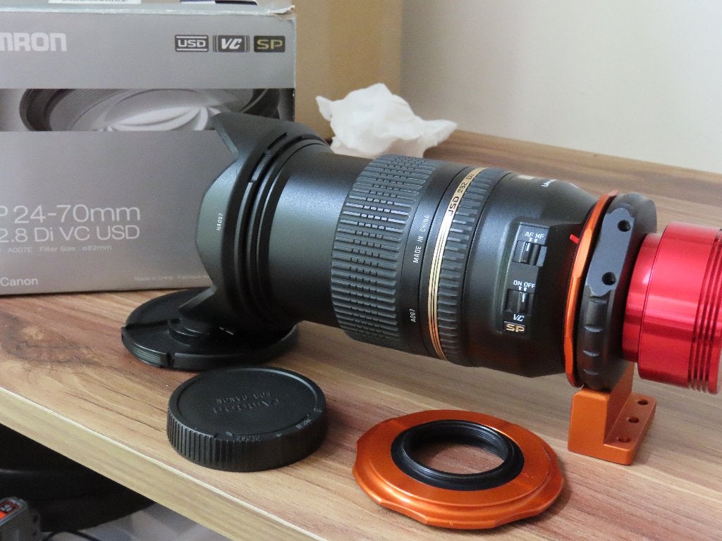 Tamron 2.8 24-70 lens voor widefield astrofotografie/vatting, Ophalen of Verzenden, Zo goed als nieuw, Minder dan 80 mm, Onderdelen of Toebehoren