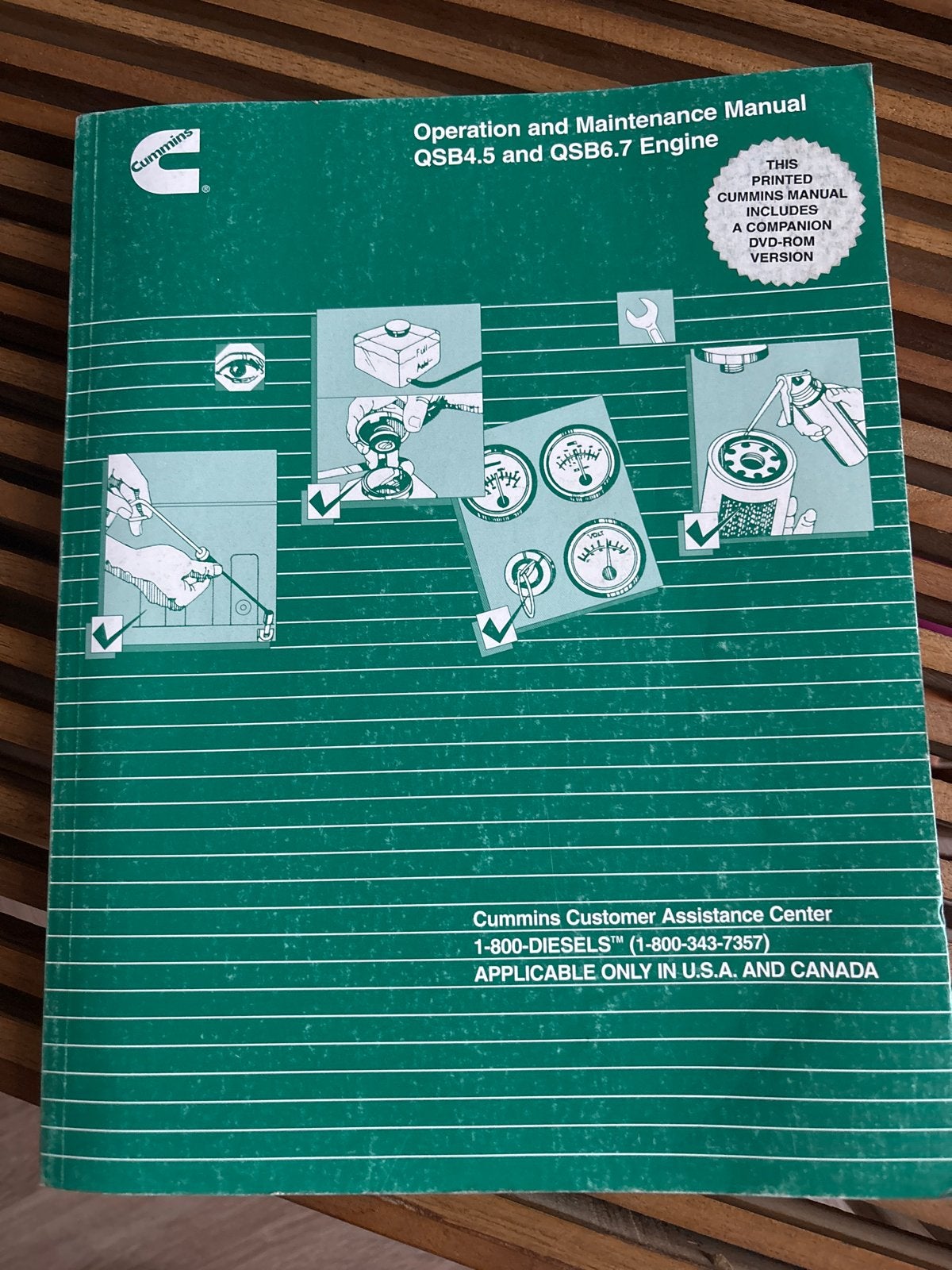 Cummins QSB4.5 QSB6.7 Motor Bedienings- en Onderhoudshandboe, Ophalen of Verzenden, Zo goed als nieuw, Overige merken