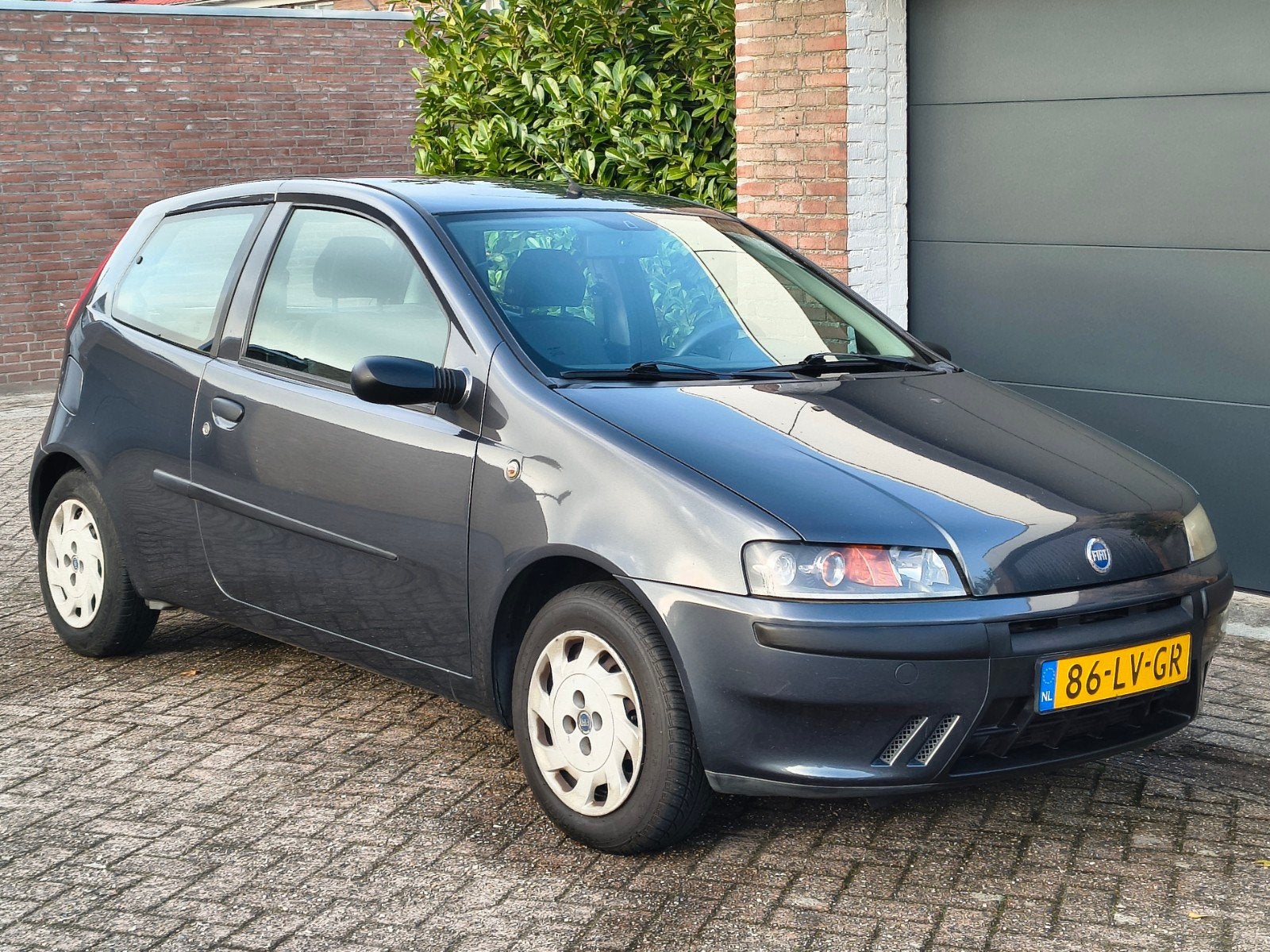Fiat Punto 1.2 3DR 2003 Grijs Airco, beurt gehad, apk, Voorwielaandrijving, Stof, 4 cilinders, 400 kg