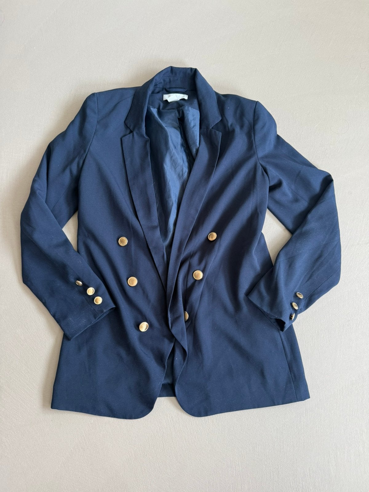 Blauw colbert jasje maat 34, Ophalen of Verzenden, Zo goed als nieuw, Maat 34 (XS) of kleiner, Blauw